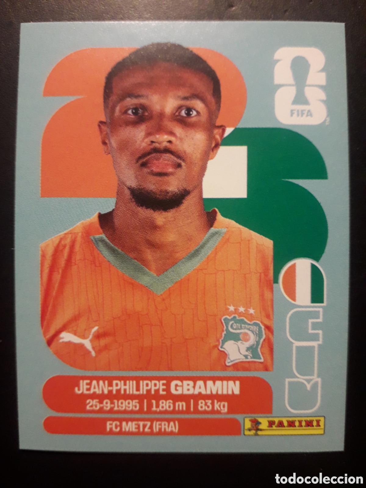 Cromos de f&uacute;tbol: GBAMIN COSTA DE MARFIL CIV 14 MUNDIAL F&Uacute;TBOL 2026 FIFA WORLD CUP PANINI SIN PEGAR PEDIDO M&Iacute;NIMO 3&euro;.
