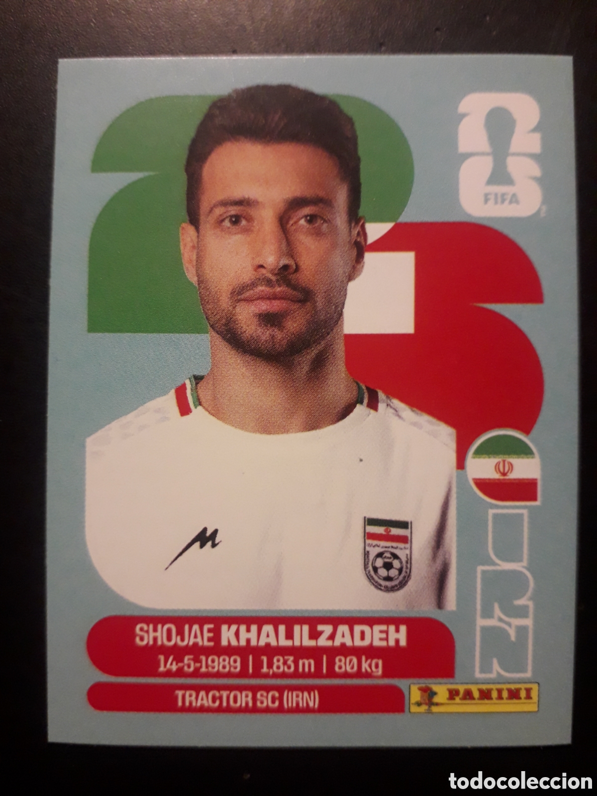 Cromos de f&uacute;tbol: KHALILZADEH IR&Aacute;N IRN 6 MUNDIAL F&Uacute;TBOL 2026 FIFA WORLD CUP PANINI SIN PEGAR PEDIDO M&Iacute;NIMO 3&euro;