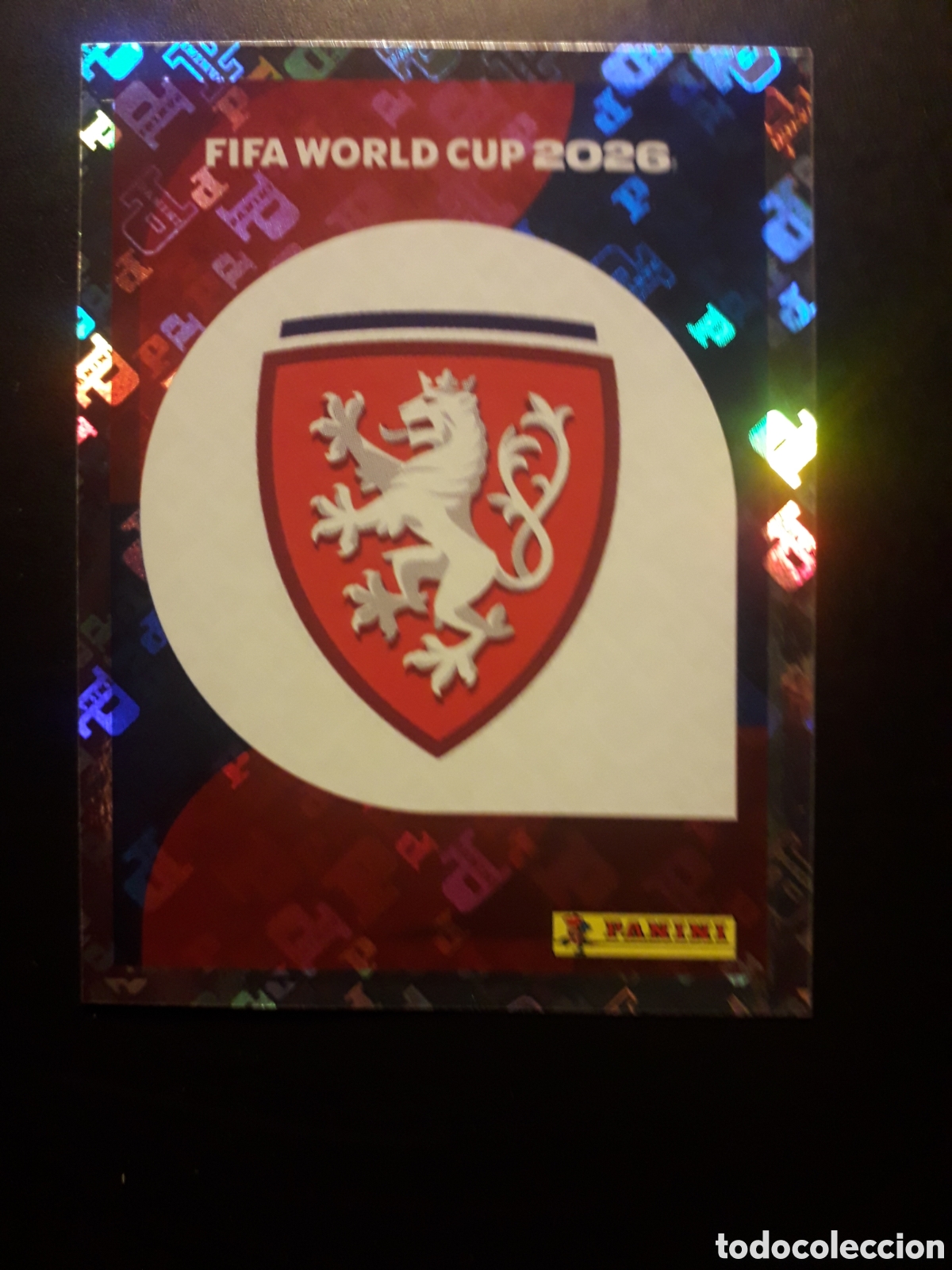 Cromos de f&uacute;tbol: ESCUDO REP CHECA/CHEQUIA CZE 1 MUNDIAL F&Uacute;TBOL 2026 FIFA WORLD CUP PANINI SIN PEGAR PEDIDO M&Iacute;NIMO 3&euro;.