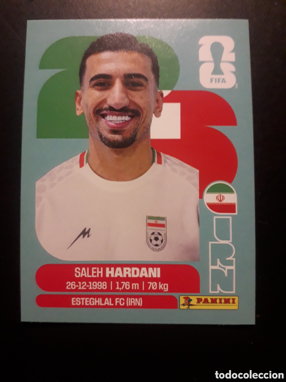 Cromos de f&uacute;tbol: HARDANI IR&Aacute;N IRN 10 MUNDIAL F&Uacute;TBOL 2026 FIFA WORLD CUP PANINI SIN PEGAR PEDIDO M&Iacute;NIMO 3&euro;