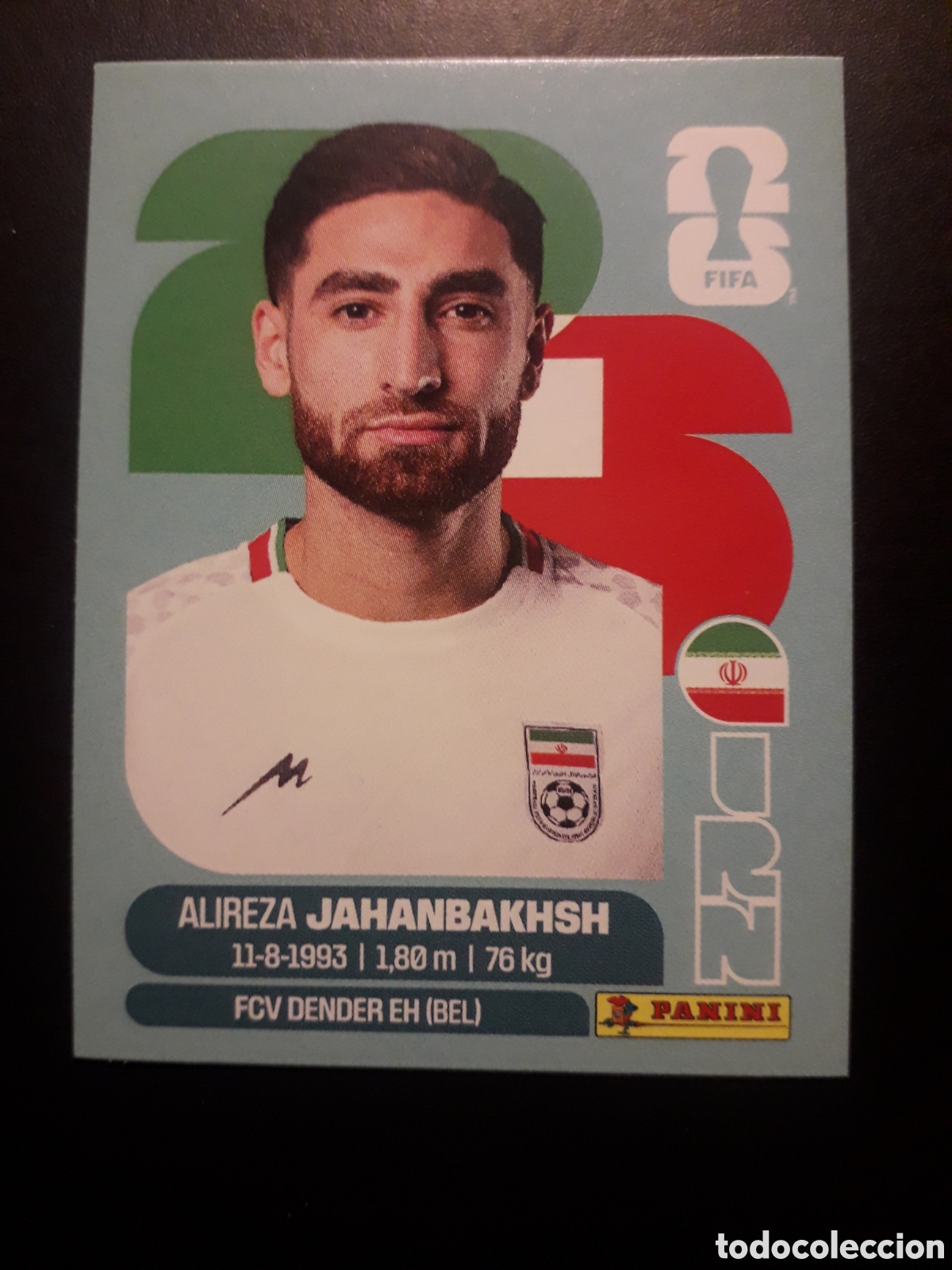 Cromos de f&uacute;tbol: JAHANBAKHSH IR&Aacute;N IRN 19 MUNDIAL F&Uacute;TBOL 2026 FIFA WORLD CUP PANINI SIN PEGAR PEDIDO M&Iacute;NIMO 3&euro;