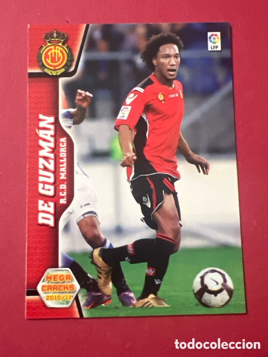 Cromos de f&uacute;tbol: C4324. De Guzm&aacute;n Nueva Ficha N&ordm; 211 Bis RCD Mallorca La Liga BBVA Megacracks 2010 2011 Panini 10 11