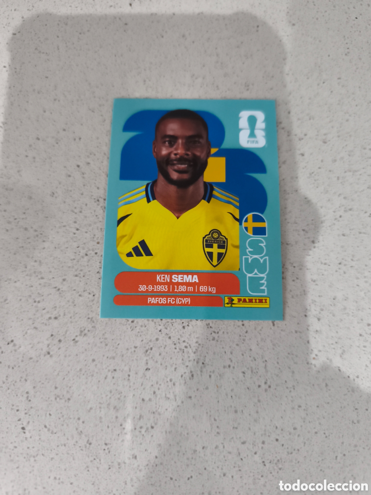 Cromos de f&uacute;tbol: CROMO N&Uacute;MERO 15 SEMA SUECIA. MUNDIAL 2026. PANINI.