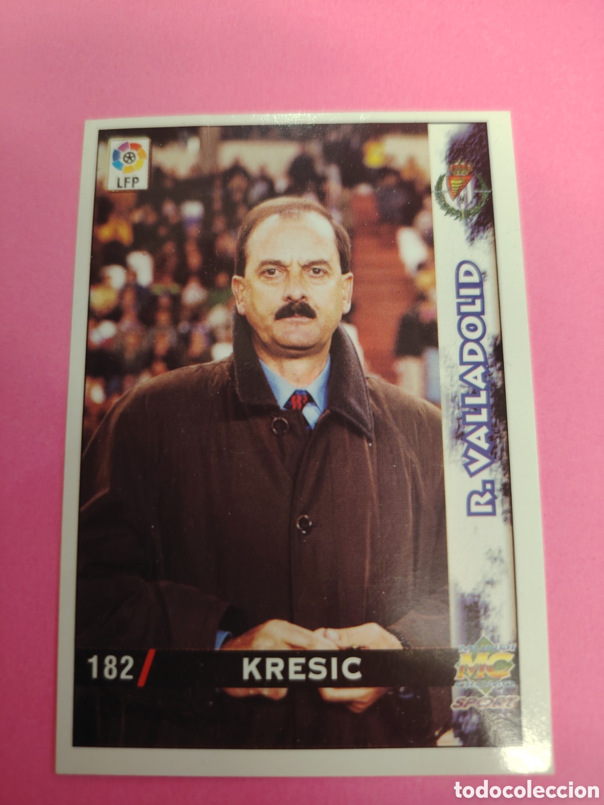Cromos de f&uacute;tbol: VALLADOLID-N&deg;182-KRESIC-MUNDICROMO FICHAS DE LA LIGA 1998 1999 98 99