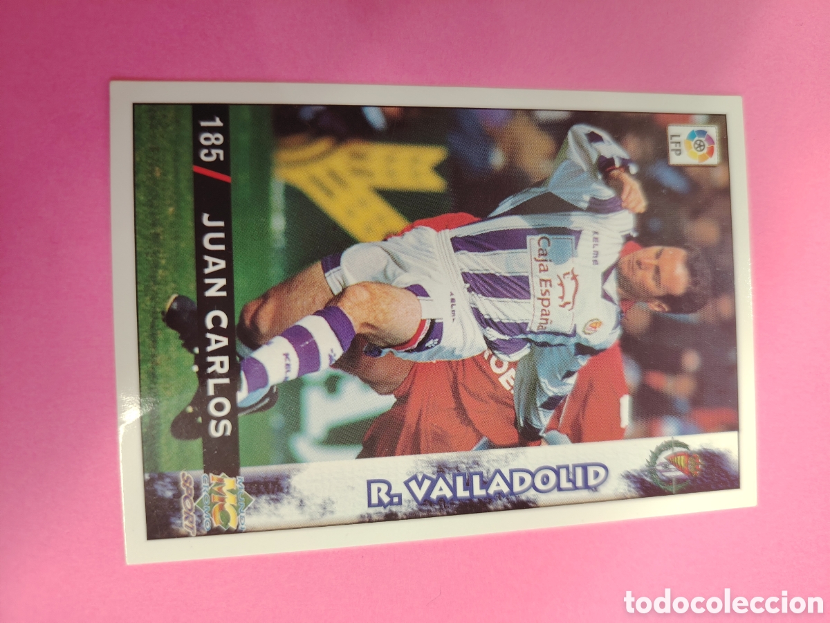 Cromos de f&uacute;tbol: VALLADOLID-N&deg;185-JUAN CARLOS-MUNDICROMO FICHAS DE LA LIGA 1998 1999 98 99