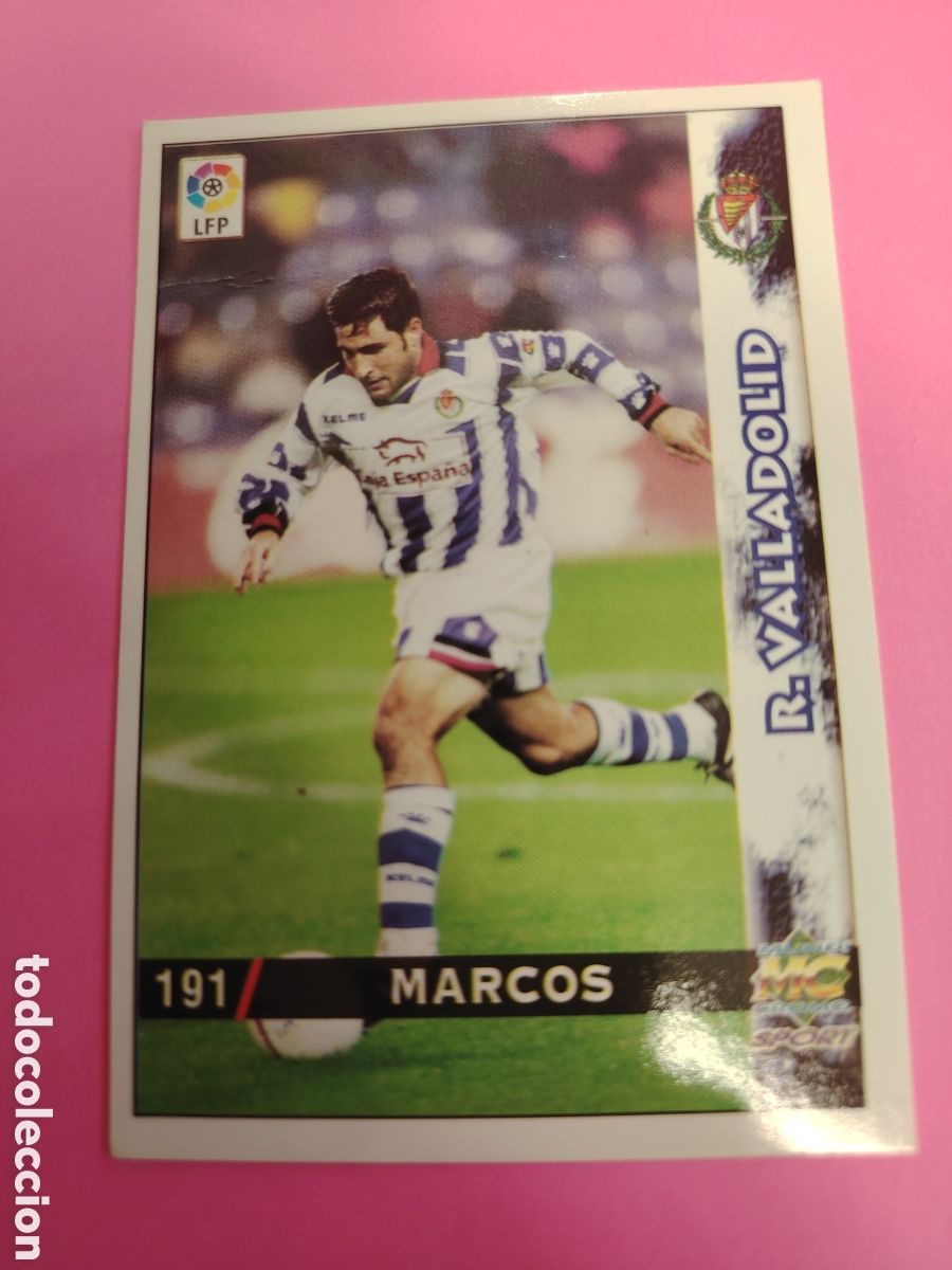 Figurine di Calcio: VALLADOLID-N&deg;191-MARCOS-MUNDICROMO FICHAS DE LA LIGA 1998 1999 98 99