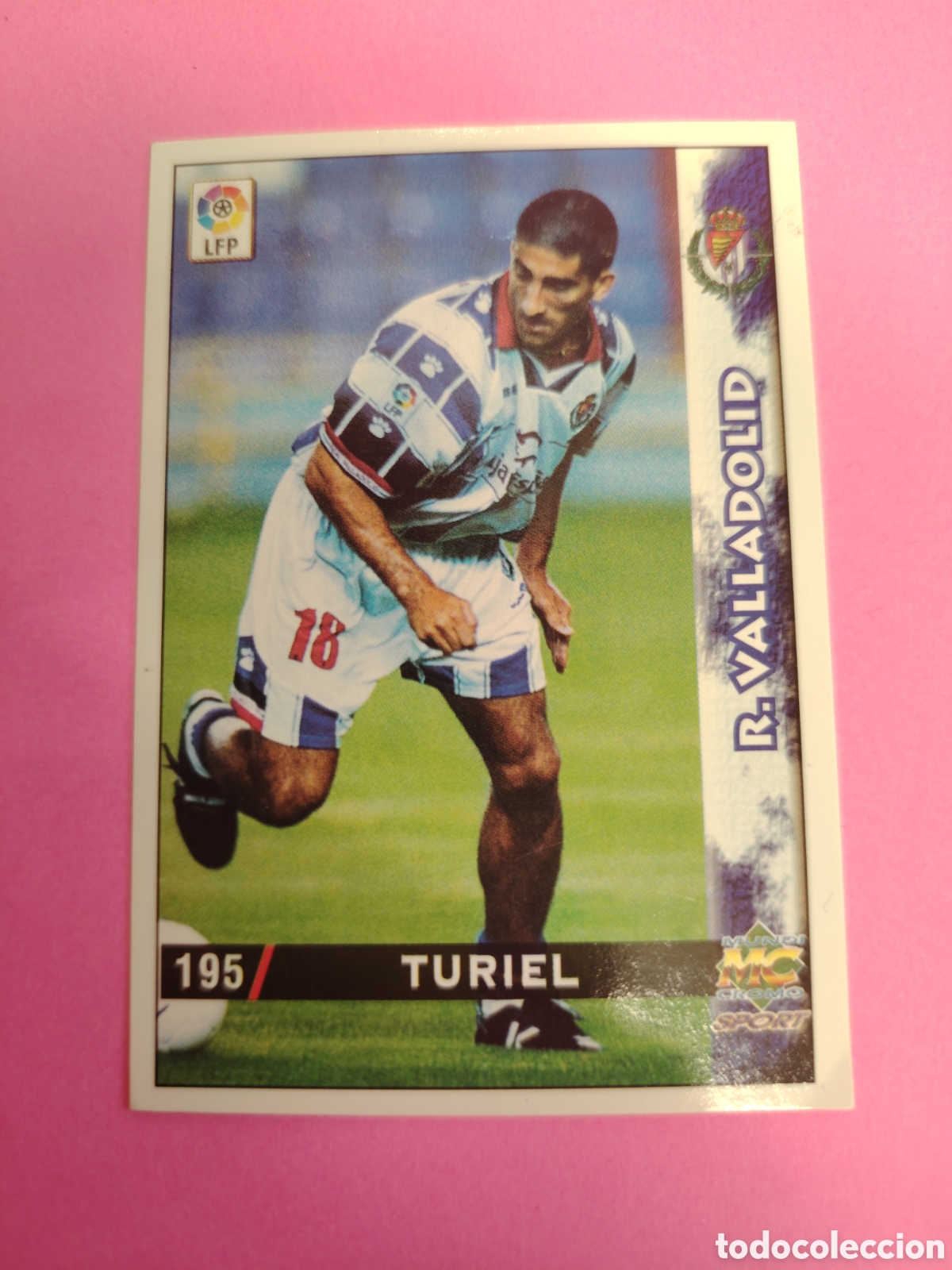 Cromos de f&uacute;tbol: VALLADOLID-N&deg;195-TURIEL-MUNDICROMO FICHAS DE LA LIGA 1998 1999 98 99