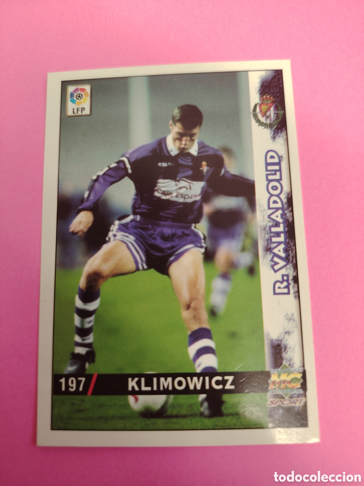 Cromos de f&uacute;tbol: VALLADOLID-N&deg;197-KLIMOWICZ-MUNDICROMO FICHAS DE LA LIGA 1998 1999 98 99