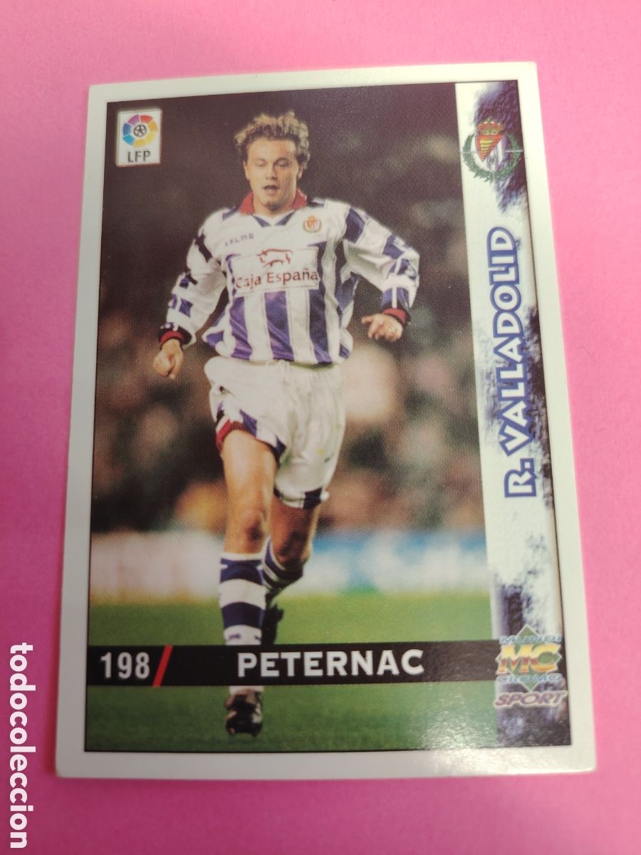 Cromos de f&uacute;tbol: VALLADOLID-N&deg;198-PETERNAC-MUNDICROMO FICHAS DE LA LIGA 1998 1999 98 99