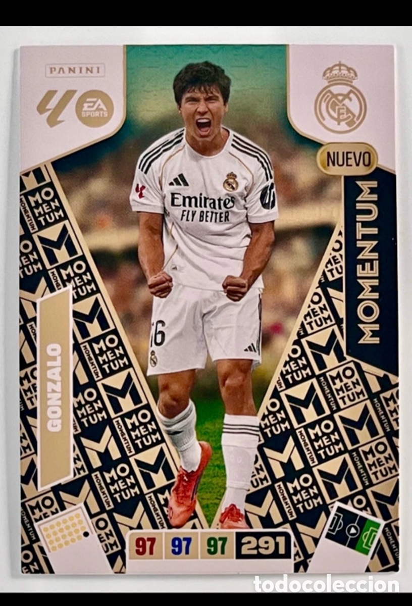 Cromos de f&uacute;tbol: GONZALO NUEVO MOMENTUM ADRENALYN 25 26