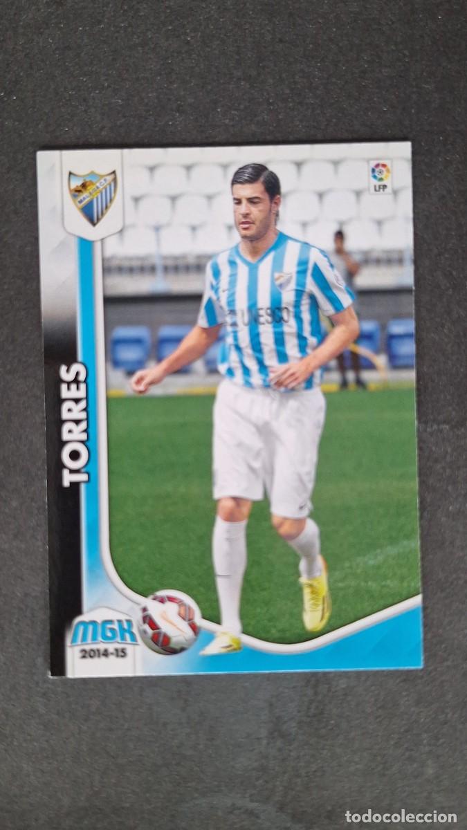 Cromos de f&uacute;tbol: L1 TORRES MALAGA C. F. NUEVA FICHA 255 BIS PANINI MEGACRACKS 2014 2015 14 15