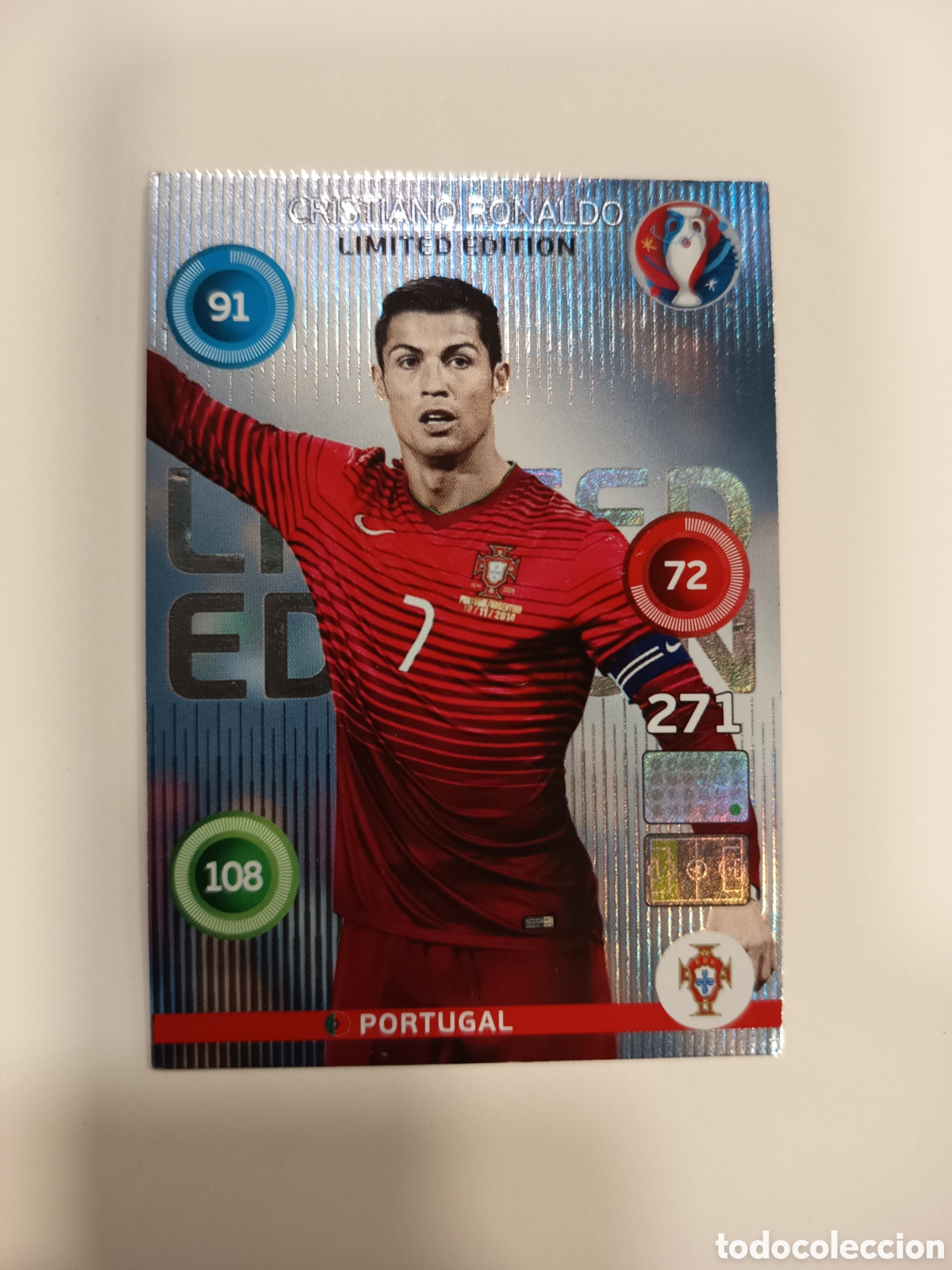 Figurine di Calcio: 271 CRISTIANO RONALDO LIMITED EDITION ADRENALYN XL PANINI EURO 2016