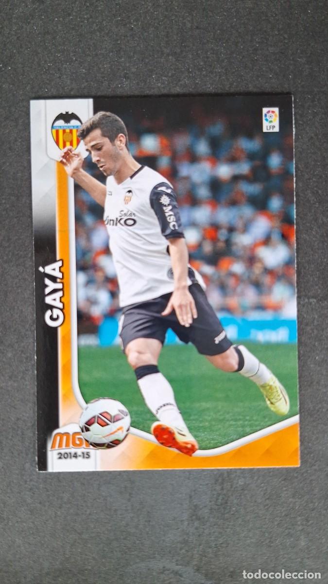 Cromos de f&uacute;tbol: L1 GAYA VALENCIA C. F. NUEVA FICHA 332 BIS PANINI MEGACRACKS 2014 2015 14 15