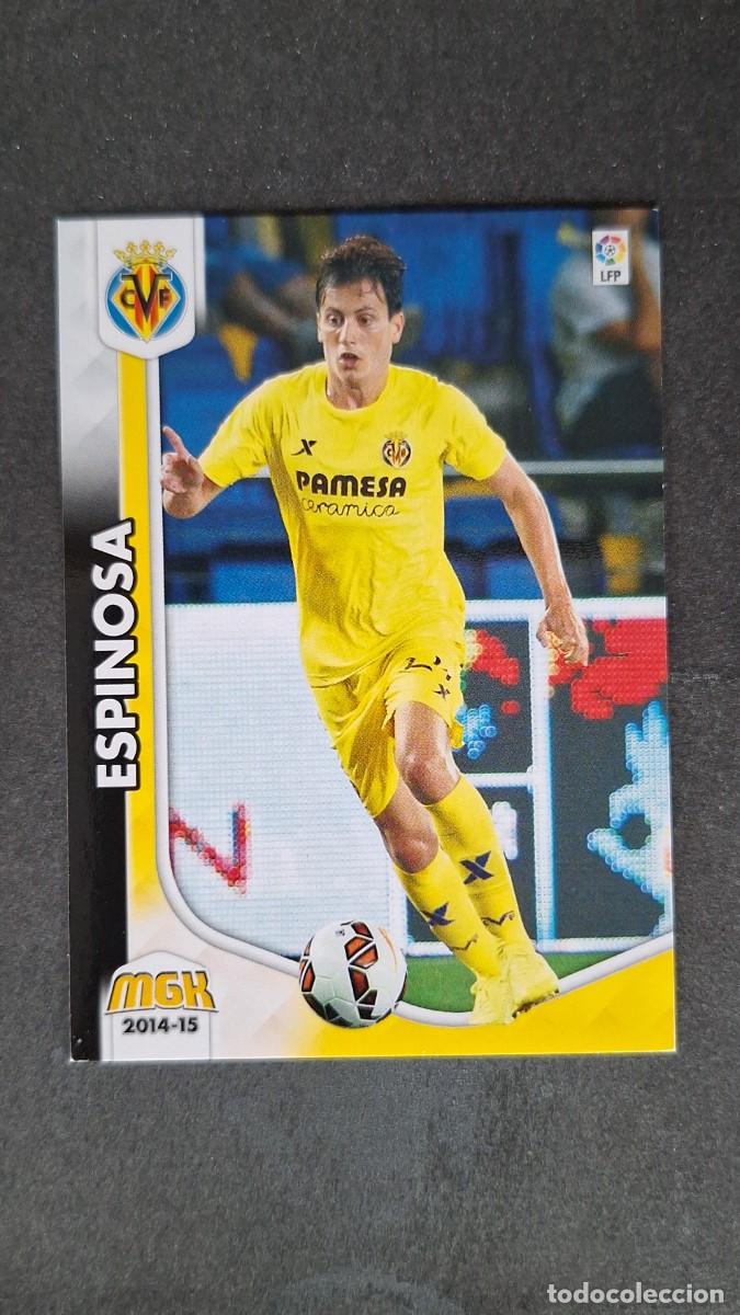 Cromos de f&uacute;tbol: L1 ESPINIOSA VILLARREAL C. F. NUEVA FICHA 356 BIS PANINI MEGACRACKS 2014 2015 14 15