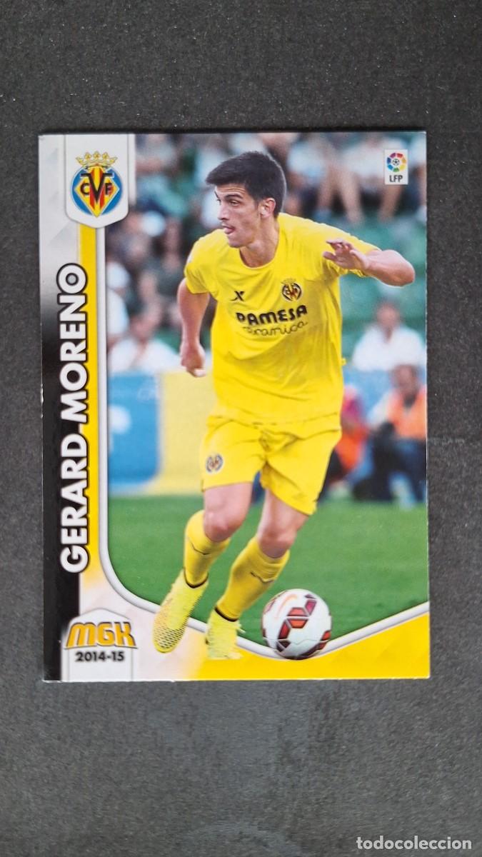 Cromos de f&uacute;tbol: L1 GERARD MORENO VILLARREAL C. F. NUEVA FICHA 357 BIS PANINI MEGACRACKS 2014 2015 14 15