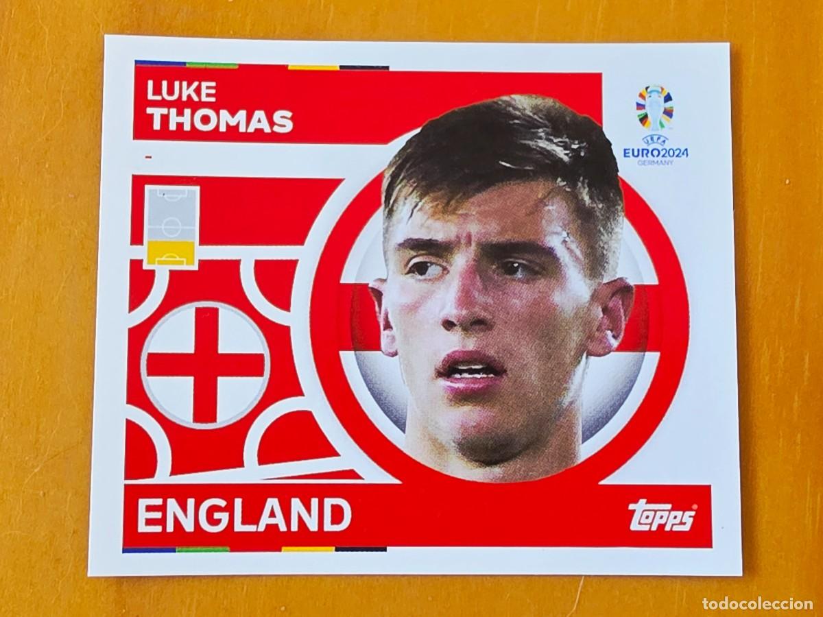 Cromos de f&uacute;tbol: ENG 5 Luke Thomas, Inglaterra, Topps UEFA Euro 2024, Eurocopa Germany 24 sticker