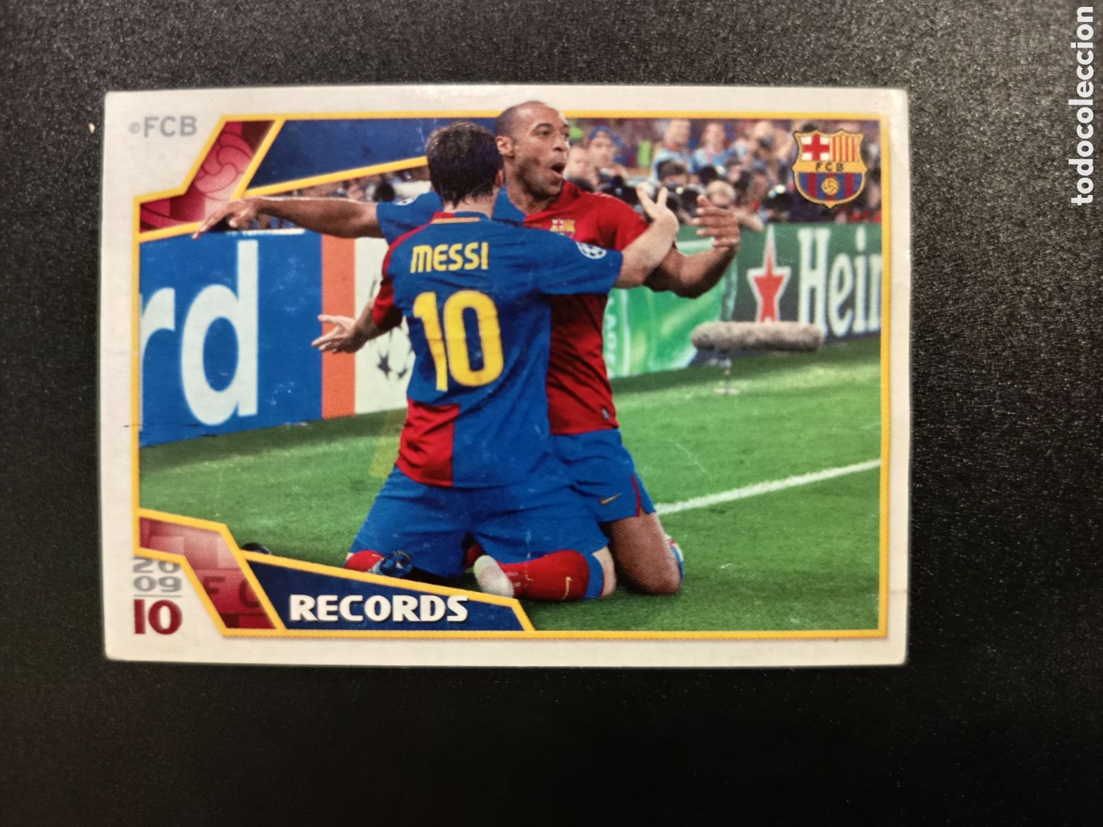 Cromos de f&uacute;tbol: 174 MESSI RECORDS EL BARCA DE LAS SEIS COPAS PANINI 2009-2010 2009-10 2009 2010