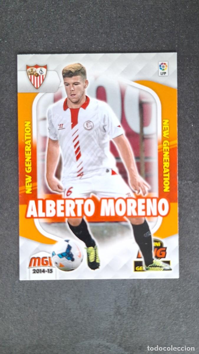 Cromos de f&uacute;tbol: L1 ALBERTO MORENO SEVILLA F. C. NEW GENERATION 361 PANINI MEGACRACKS 2014 2015 14 15