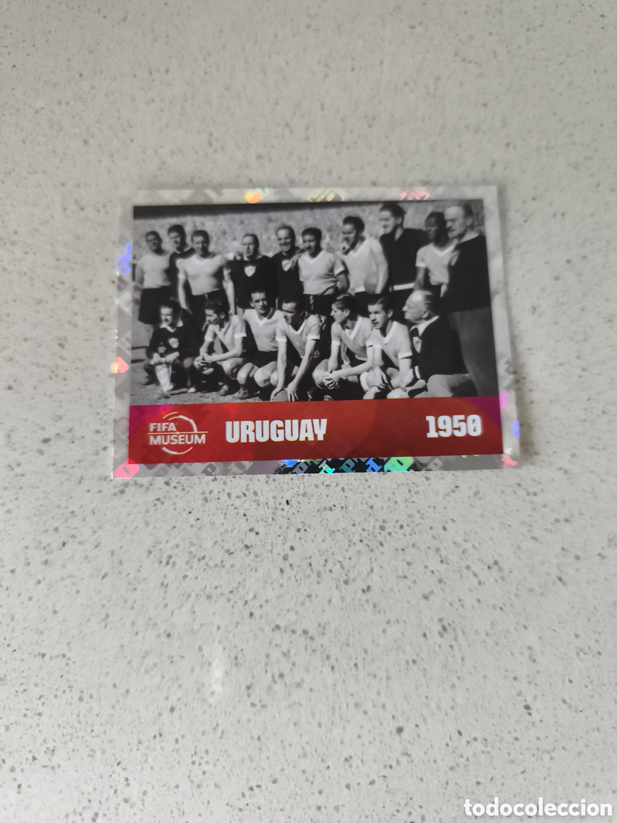 Cromos de f&uacute;tbol: CROMO N&Uacute;MERO FWC 10 URUGUAY CAMPEONA 1950. MUNDIAL 2026. PANINI.