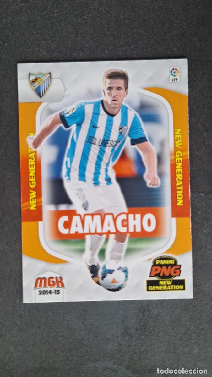 Cromos de f&uacute;tbol: L1 CAMACHO MALAGA C. F. NEW GENERATION 365 PANINI MEGACRACKS 2014 2015 14 15