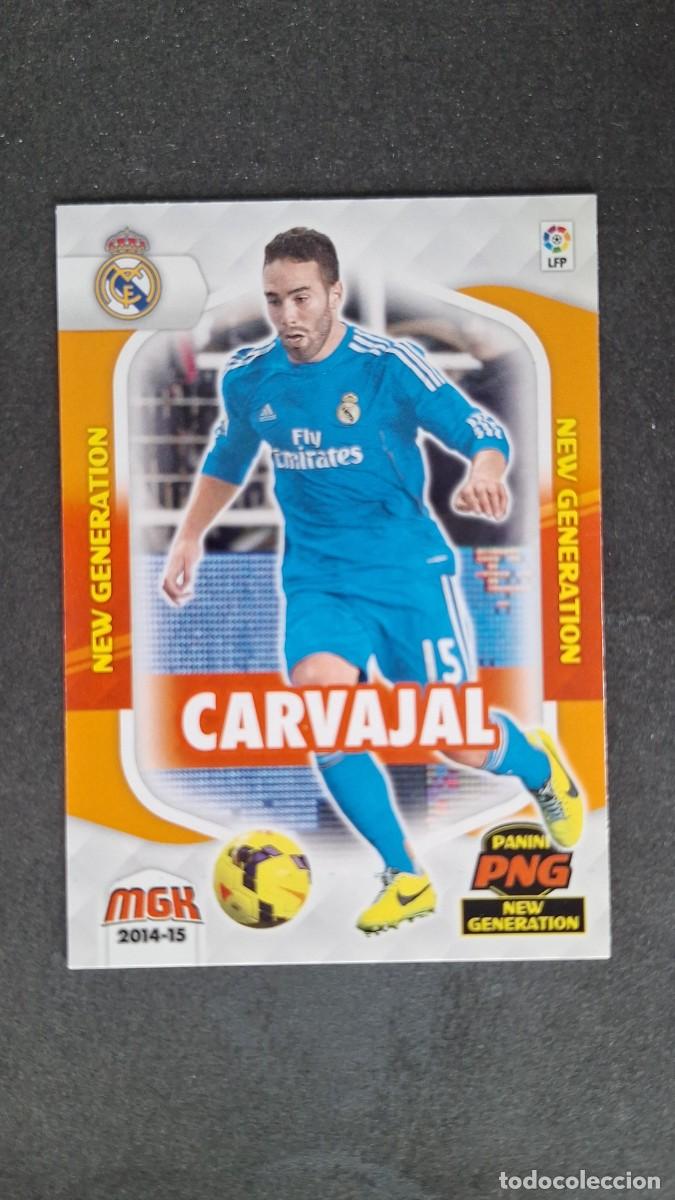 Cromos de f&uacute;tbol: L1 CARVAJAL REAL MADRID NEW GENERATION 366 PANINI MEGACRACKS 2014 2015 14 15