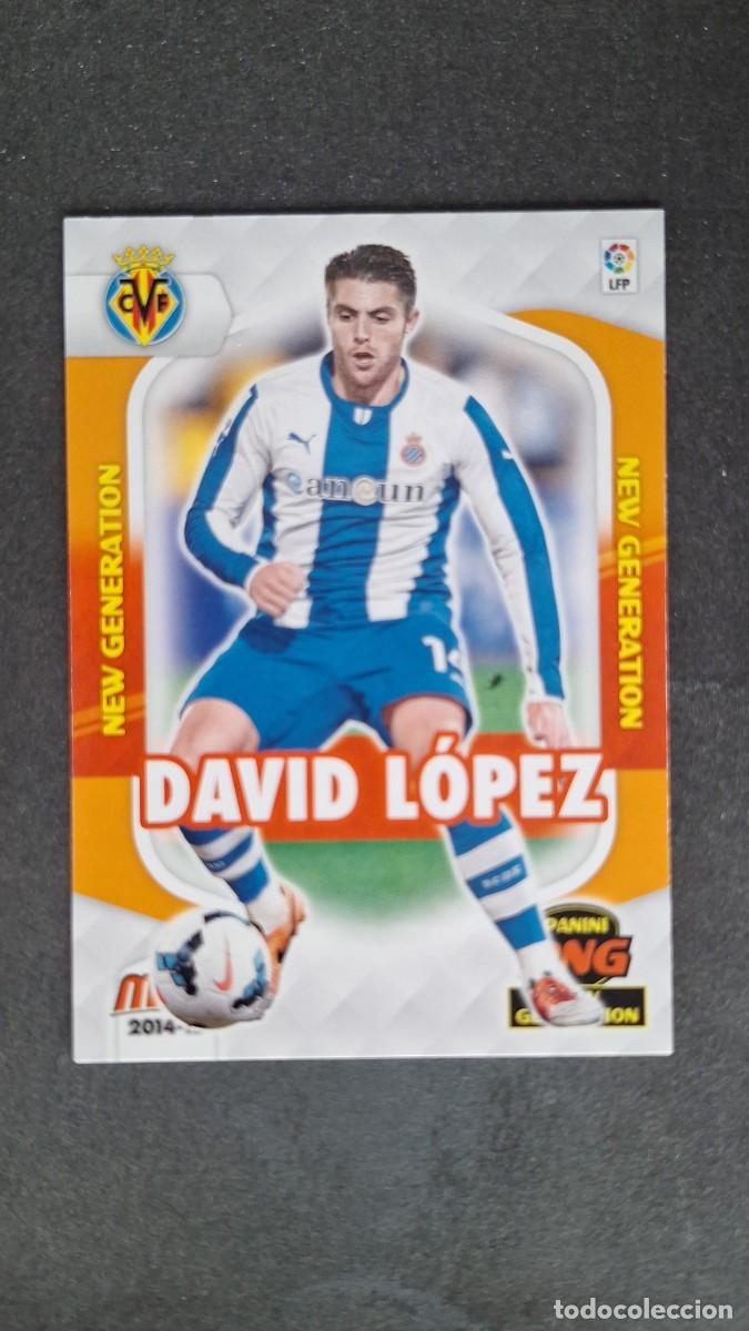 Cromos de f&uacute;tbol: L1 DIEGO LOPEZ CORREGIDO R. C. D. ESPA&Ntilde;OL NEW GENERATION 367 PANINI MEGACRACKS 2014 2015 14 15