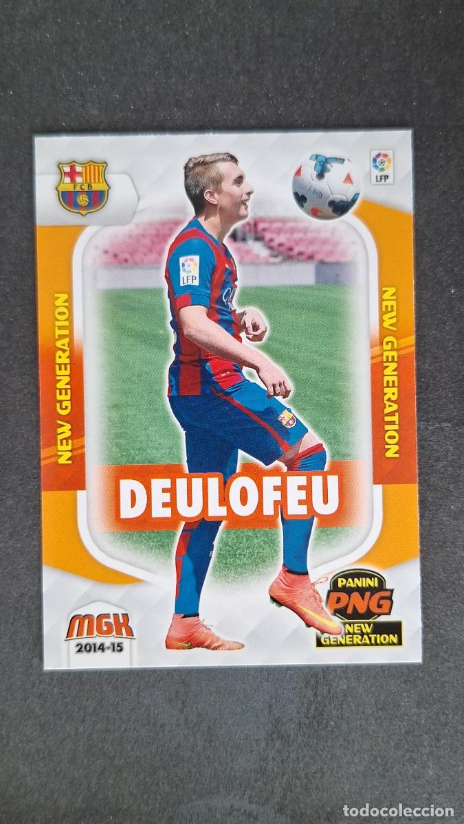 Cromos de f&uacute;tbol: L1 DEULOFEU F. C. BARCELONA NEW GENERATION 368 PANINI MEGACRACKS 2014 2015 14 15