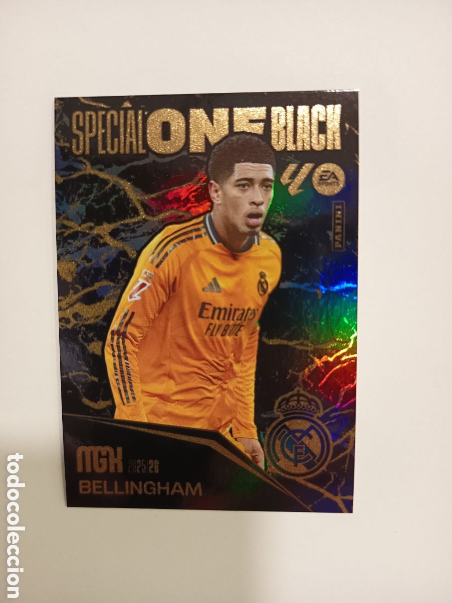 Cromos de f&uacute;tbol: Bellingham Real Madrid Special One Black Megacracks PANINI 2025-26 2025 2026
