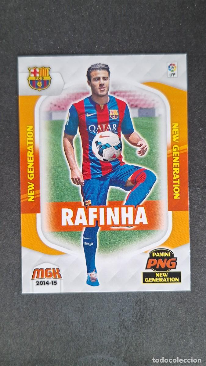 Cromos de f&uacute;tbol: L1 RAFINHA F. C. BARCELONA NEW GENERATION 373 PANINI MEGACRACKS 2014 2015 14 15