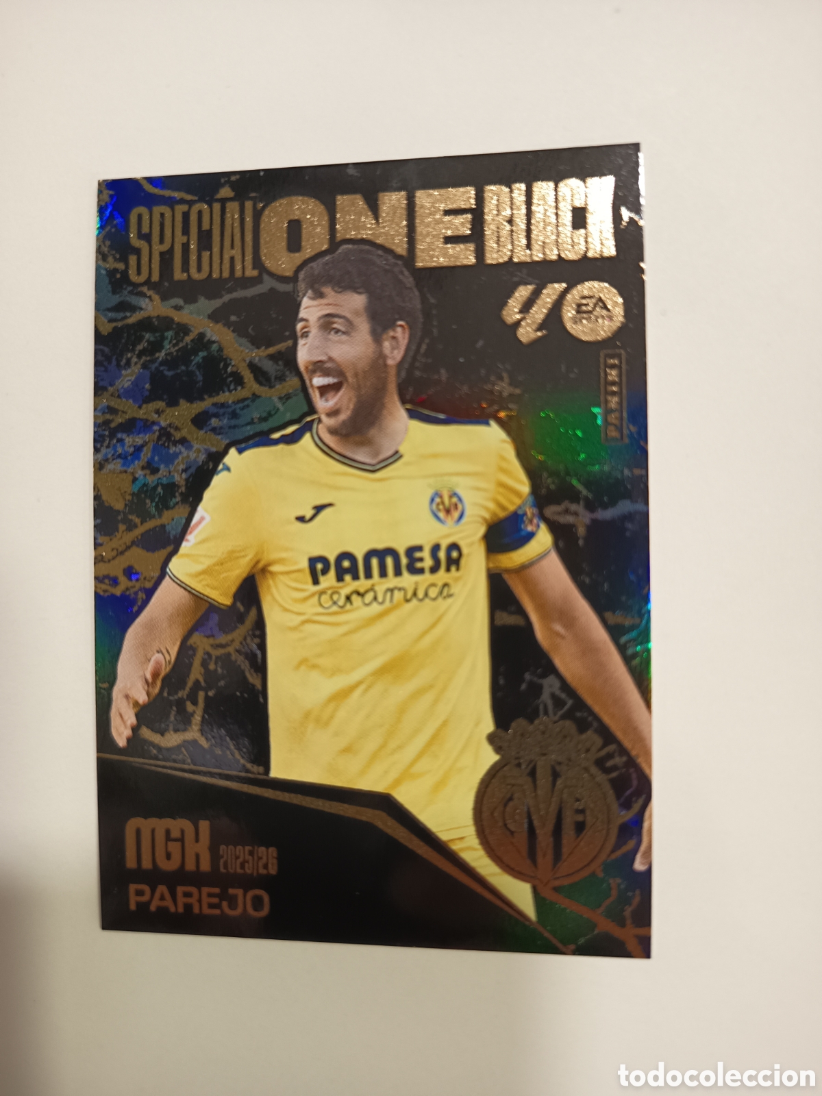Football Stickers: Parejo Villarreal Madrid Special One Black Megacracks PANINI 2025-26 2025 2026