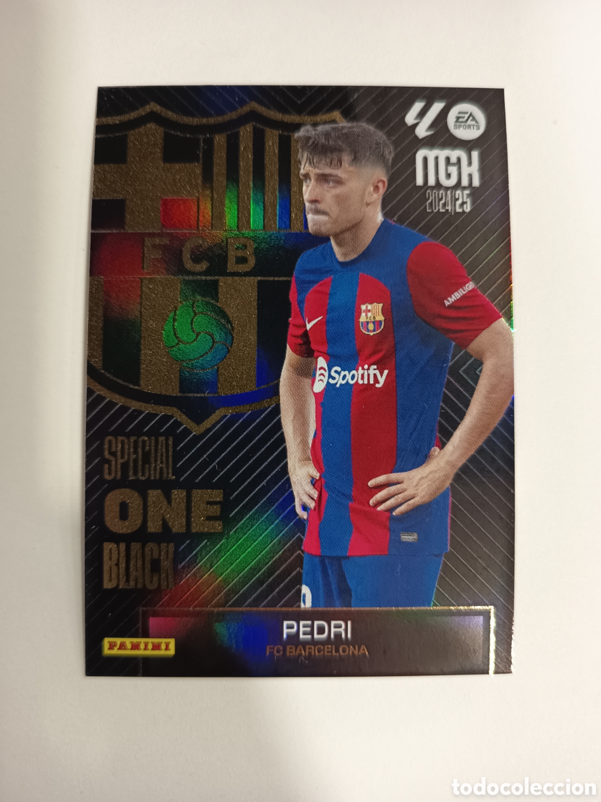 Cromos de f&uacute;tbol: Pedri FC Barcelona Special One Black Megacracks PANINI 2024-25 2022 2025