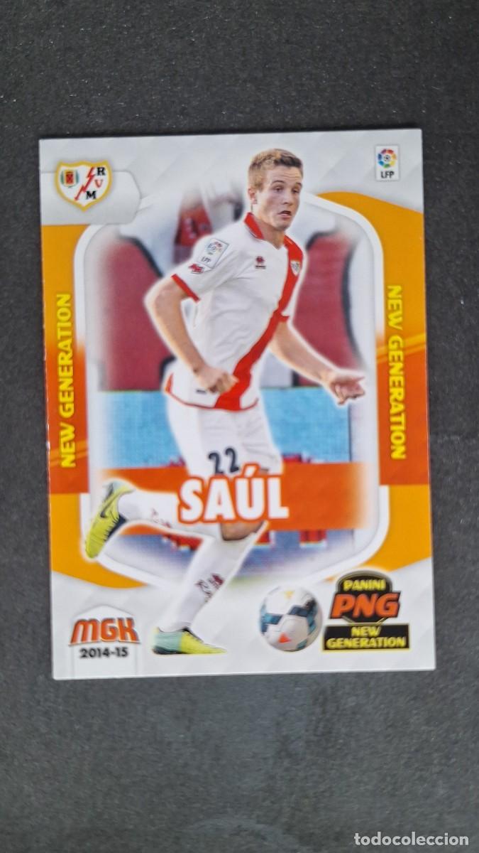 Cromos de f&uacute;tbol: L1 SAUL RAYO VALLECANO NEW GENERATION 377 PANINI MEGACRACKS 2014 2015 14 15