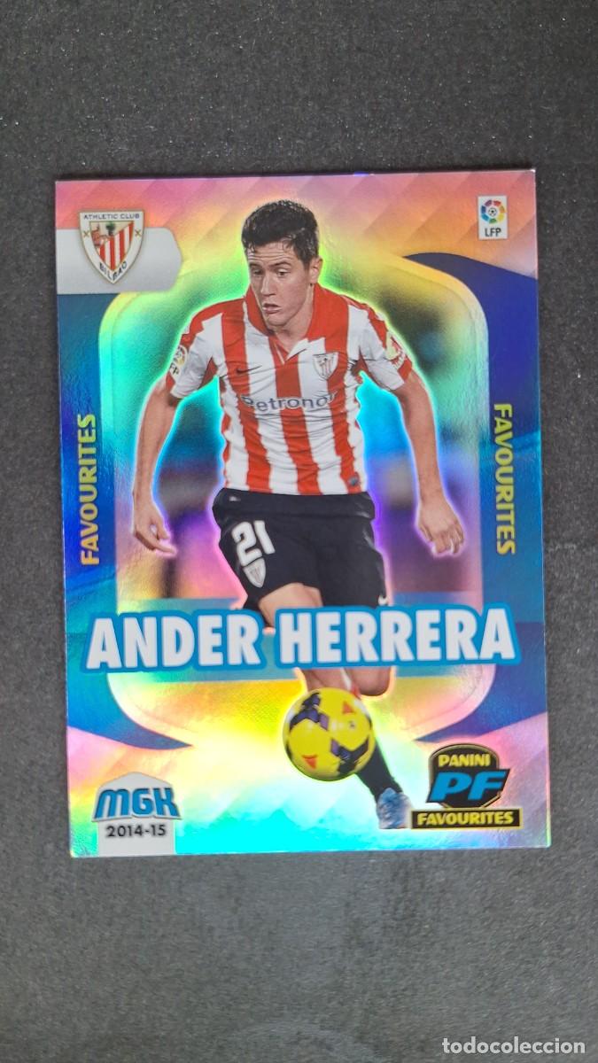 Cromos de f&uacute;tbol: L1 ANDER HERRERA ATLETIC CLUB DE BILBAO FAVOURITES 379 PANINI MEGACRACKS 2014 2015 14 15