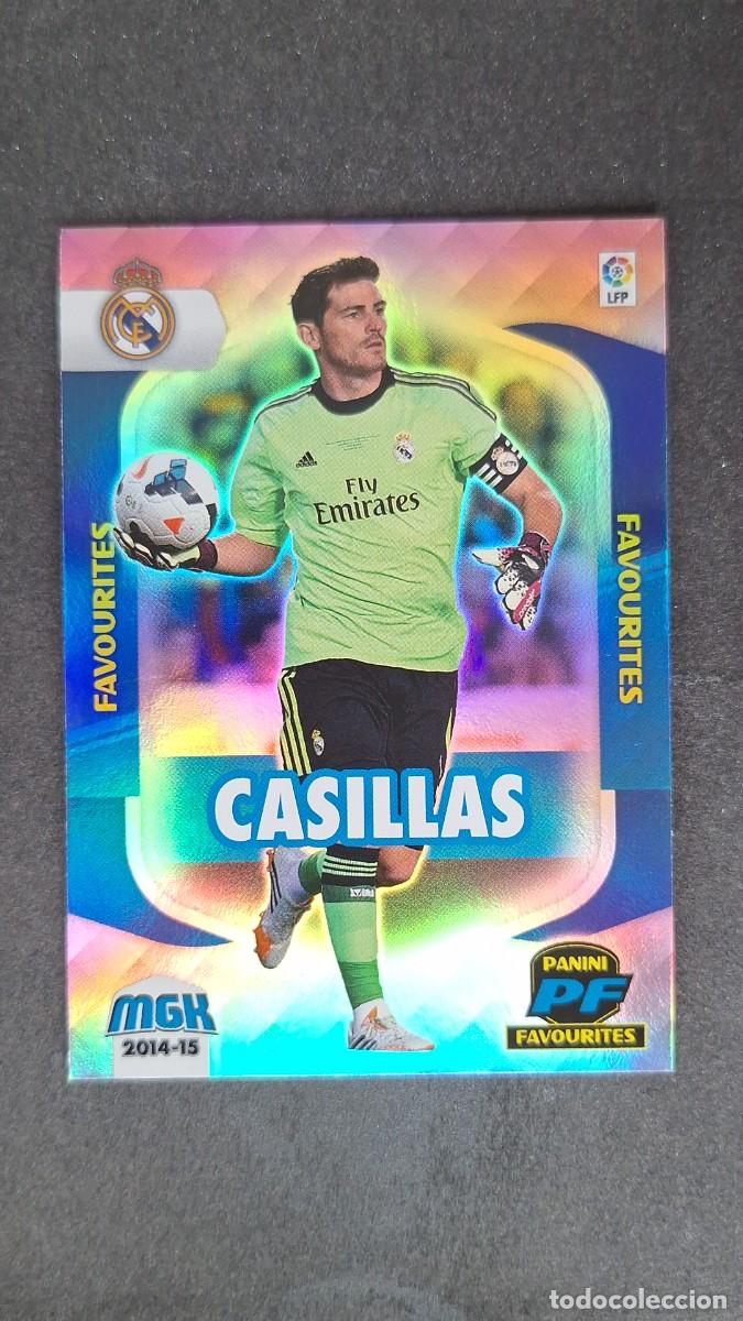 Cromos de f&uacute;tbol: L1 CASILLAS REAL MADRID FAVOURITES 384 PANINI MEGACRACKS 2014 2015 14 15