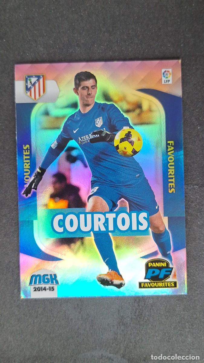 Cromos de f&uacute;tbol: L1 COURTOIS ATLETICO DE MADRID FAVOURITES 386 PANINI MEGACRACKS 2014 2015 14 15