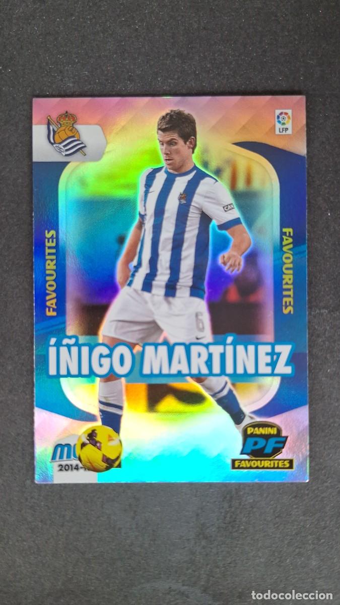 Cromos de f&uacute;tbol: L1 I&Ntilde;IGO MARTINEZ REAL SOCIEDAD FAVOURITES 390 PANINI MEGACRACKS 2014 2015 14 15