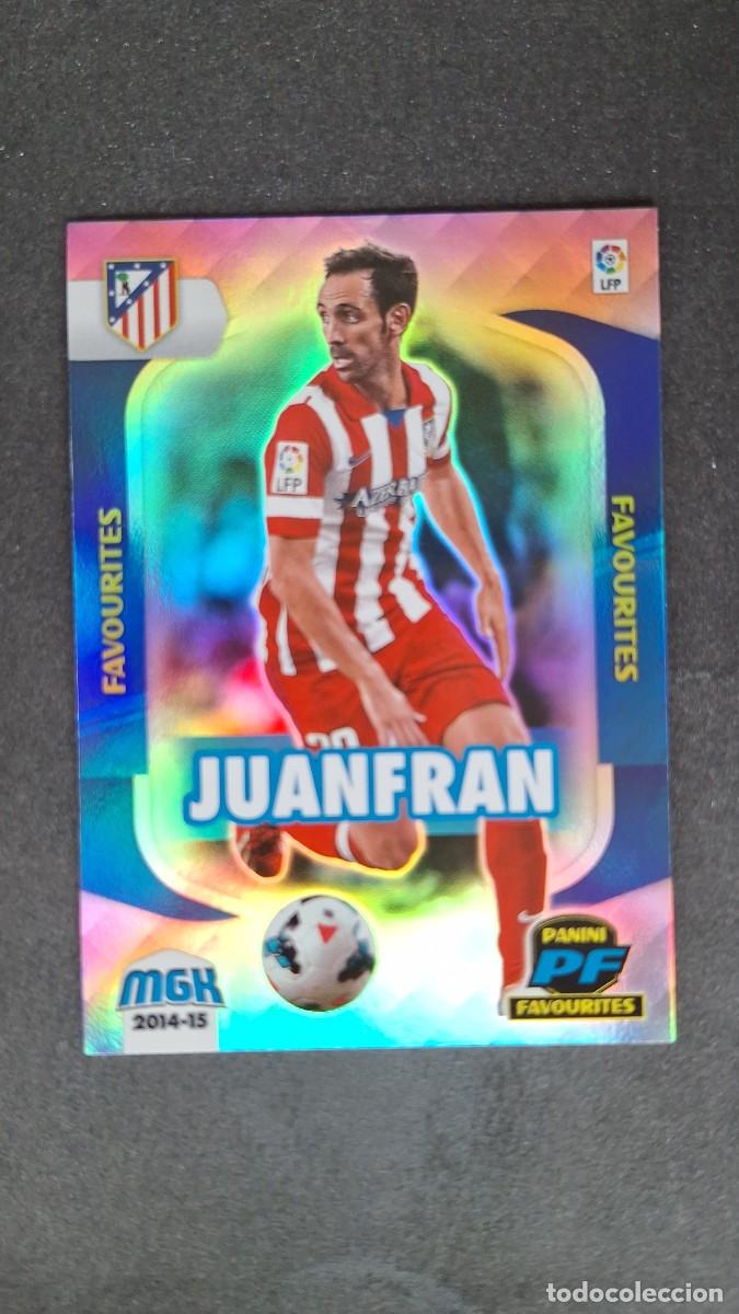 Cromos de f&uacute;tbol: L1 JUANFRAN ATLETICO DE MADRID FAVOURITES 395 PANINI MEGACRACKS 2014 2015 14 15