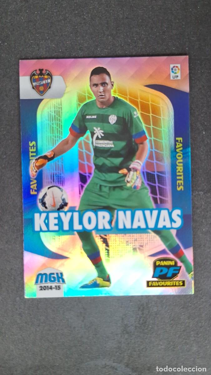 Cromos de f&uacute;tbol: L1 KEYLOR NAVAS LEVANTE U. D. FAVOURITES 396 PANINI MEGACRACKS 2014 2015 14 15