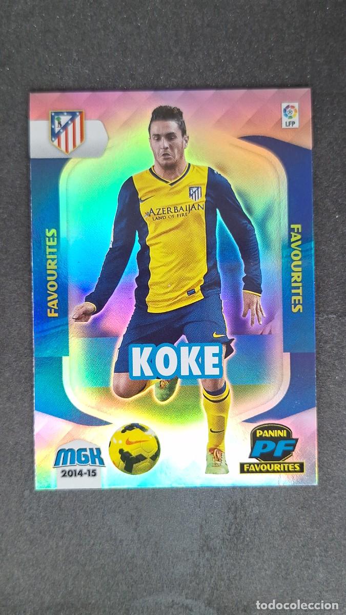 Cromos de f&uacute;tbol: L1 KOKE ATLETICO DE MADRID FAVOURITES 397 PANINI MEGACRACKS 2014 2015 14 15