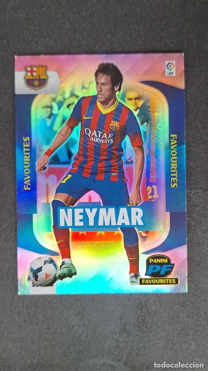 Cromos de f&uacute;tbol: L1 NEYMAR F. C. BARCELONA FAVOURITES 402 PANINI MEGACRACKS 2014 2015 14 15