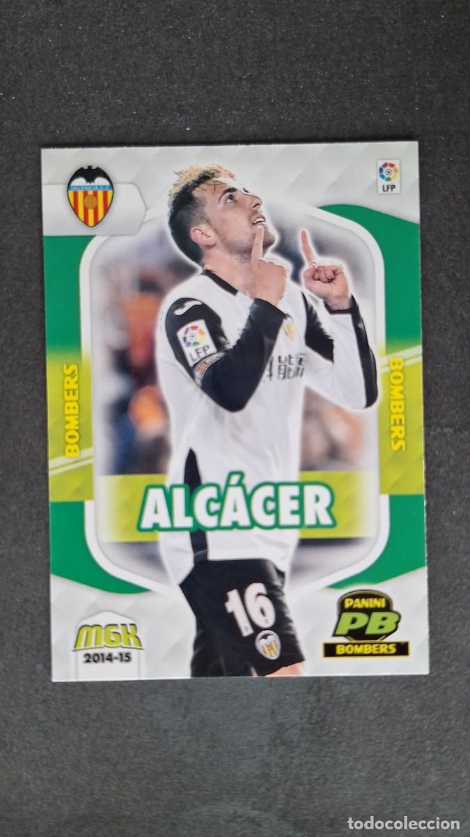 Cromos de f&uacute;tbol: L1 ALCACER VALENCIA C. F. BOMBERS 407 PANINI MEGACRACKS 2014 2015 14 15