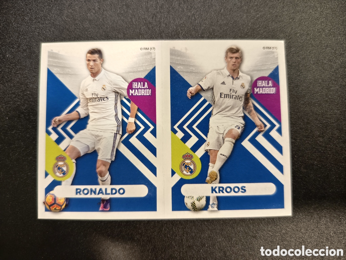 Cromos de f&uacute;tbol: 26 CRISTIANO RONALDO KROOS COLECCI&Oacute;N OFICIAL REAL MADRID PANINI 2016-2017 2016-17 2016 2017