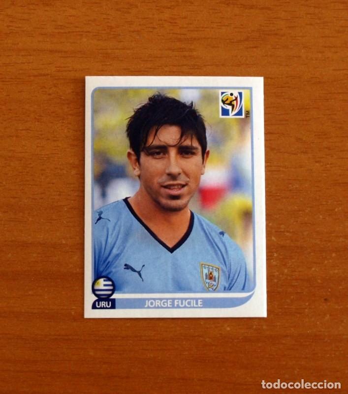 Cromos de Futebol: Uruguay -75 Jorge Fucile -Mundial South Africa 2010 FIFA World Cup-Editorial Panini-Nunca Pegado