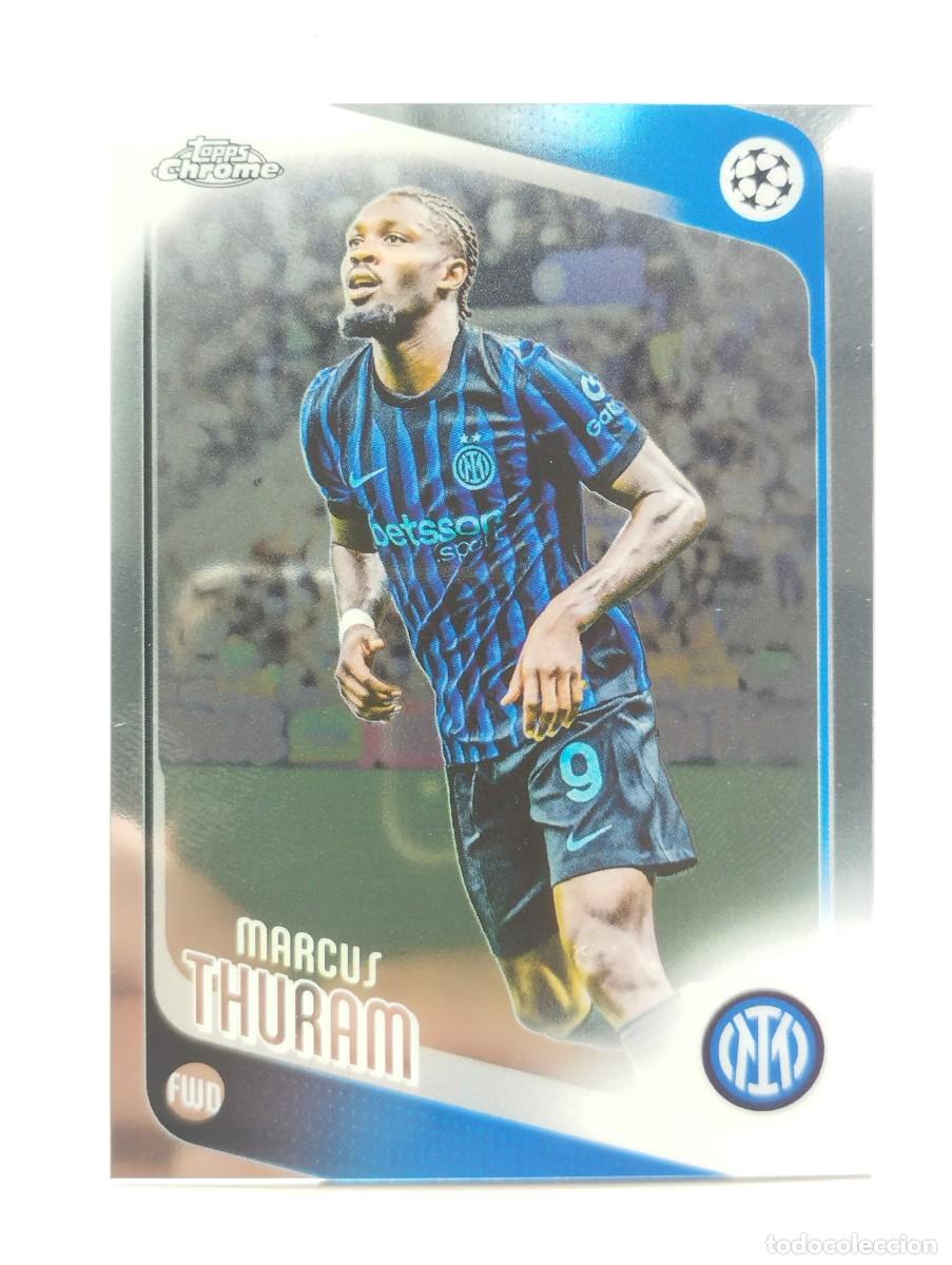 Cromos de Futebol: CROMO CARD TOPPS CHROME UEFA CHAMPIONS LEAGUE 2026 MARCUS THURAM 48 INTER