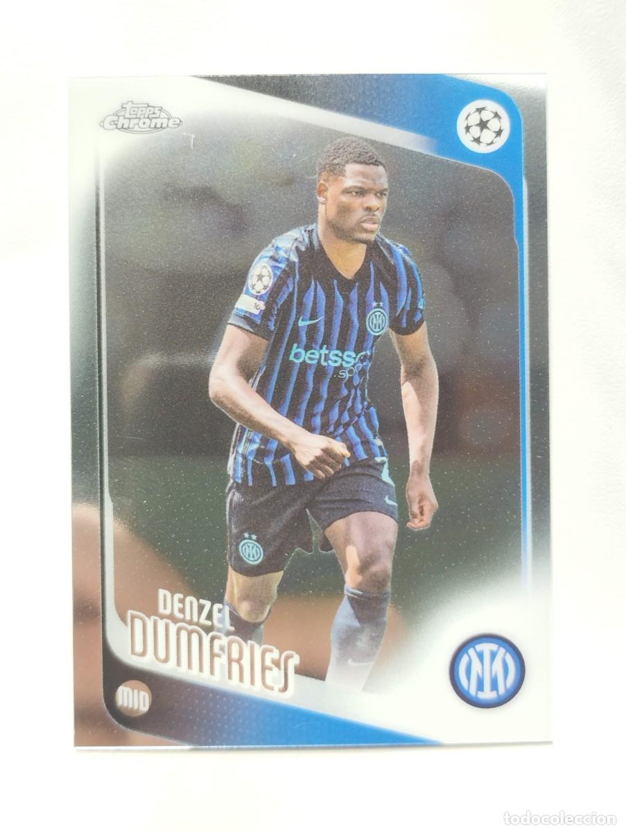 Cromos de Futebol: CROMO CARD TOPPS CHROME UEFA CHAMPIONS LEAGUE 2026 DENZEL DUMFRIES 145 INTER