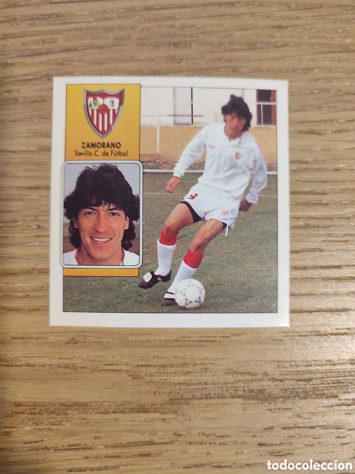 Cromos de Futebol: Zamorano Baja Liga Este 92 93 Sevilla Leve Despegado