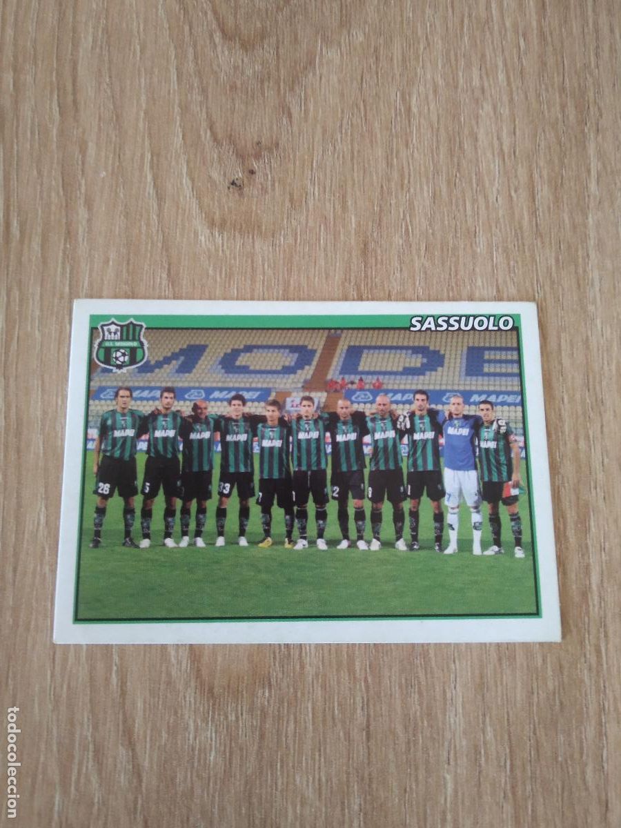 Cromos de f&uacute;tbol: 602 EQUIPO PLANTILLA SASSUOLO CROMO FUTBOL PANINI LIGA ITALIA 2010-2011 CALCIATORI 10-11