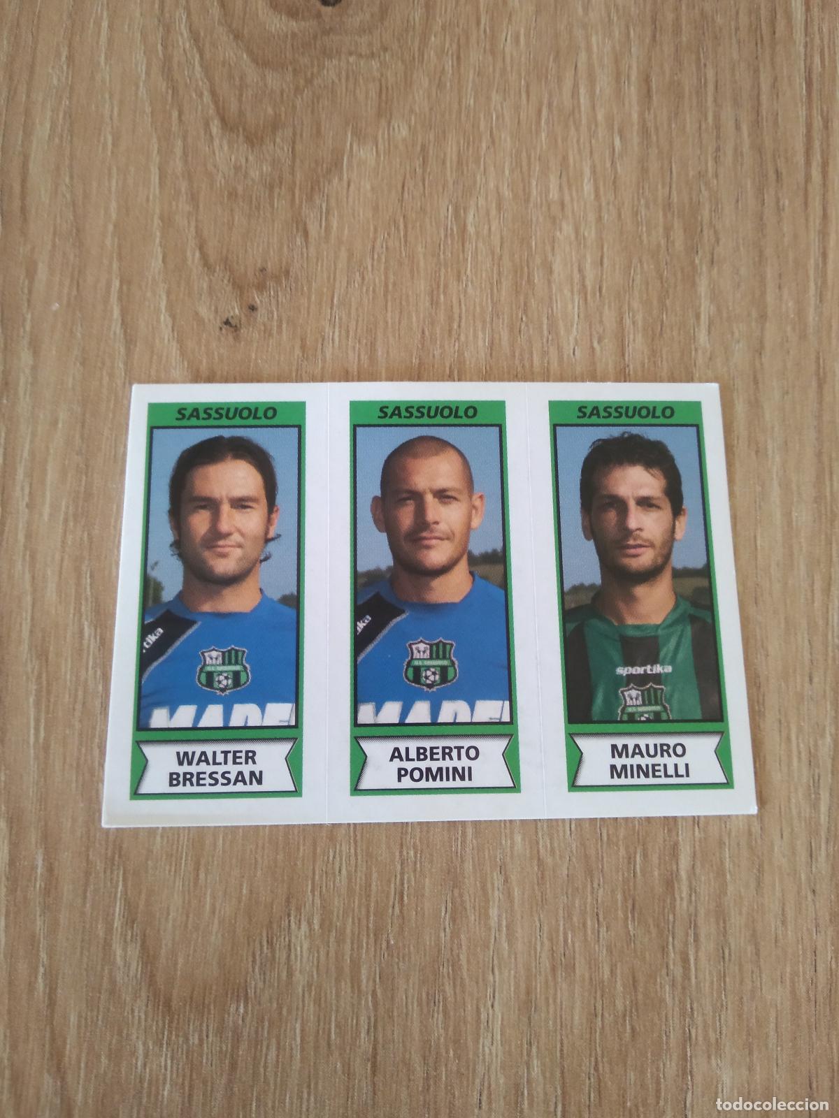 Cromos de f&uacute;tbol: 603 BRESSAN POMINI MINELLI SASSUOLO CROMO FUTBOL PANINI LIGA ITALIA 2010-2011 CALCIATORI 10-11