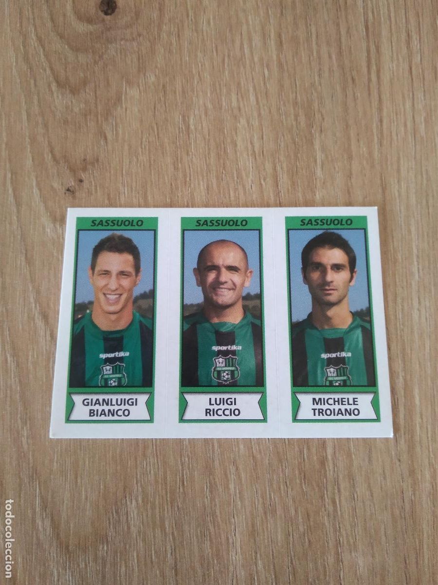 Cromos de f&uacute;tbol: 605 BIANCO RICCIO TROIANO SASSUOLO CROMO FUTBOL PANINI LIGA ITALIA 2010-2011 CALCIATORI 10-11