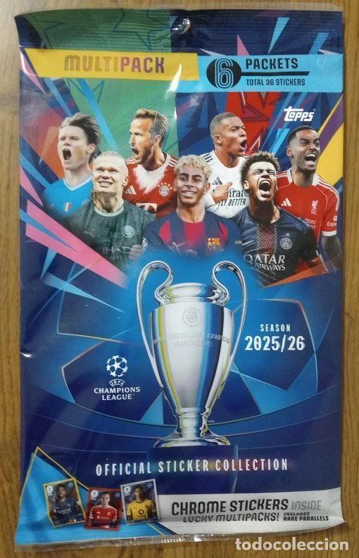 Cromos de f&uacute;tbol: UEFA Champions League 2025/26 Topps Multi-Pack UCL